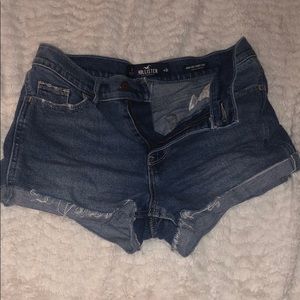 Hollister denim short shorts